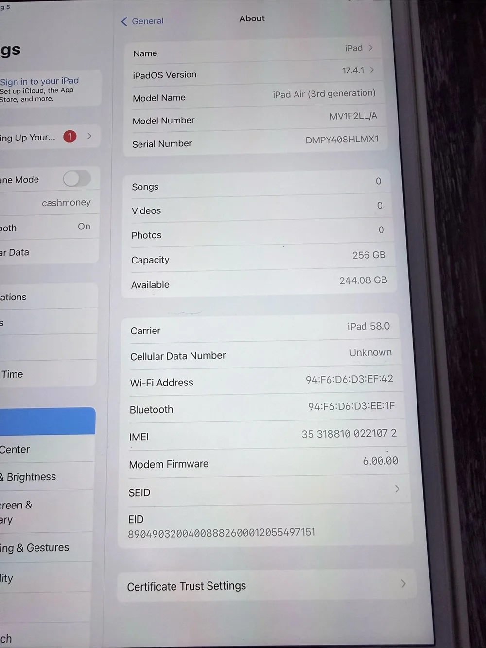 Apple ipad air